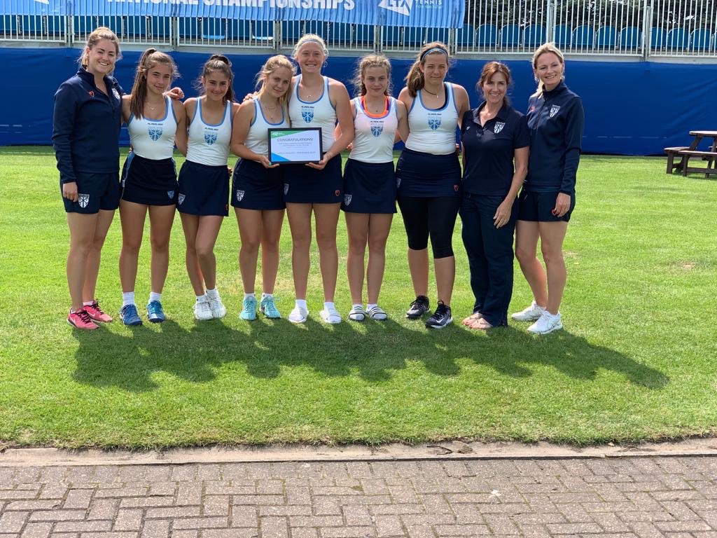 PriorParkSport's tweet photo. So proud of the Prior Park Girls finishing 4th in the country, narrowly losing out to former winners Queenswood! @LTACompetitions @the_LTA @TeamBathTennis @PriorPark #schoolstennis #tennis https://t.co/ZQPrGPkFNU