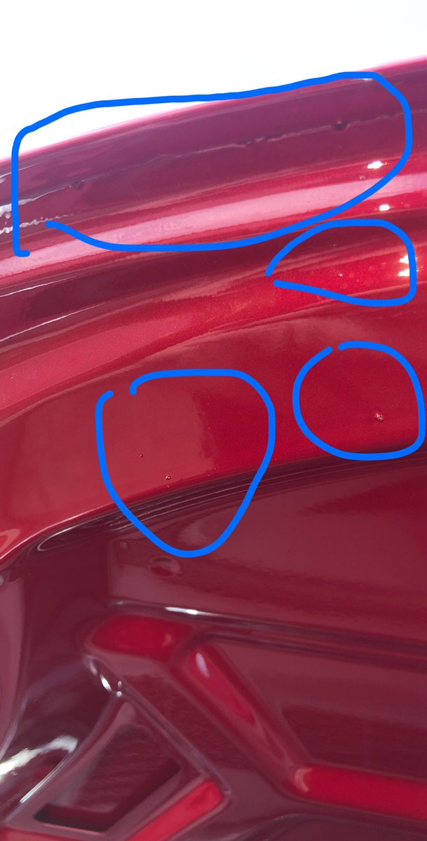 LikeImEscalade's tweet image. .@Tesla @elonmusk can someone pls explain to me how the SC wants me to send my brand new car to a body shop and downgrade/pay for a loaner out my own pocket for this? (will be over $1000 I’m sure).How TF did this leave the factory on a 96k CAD (after tax) car!? #TeslaPaintIssues