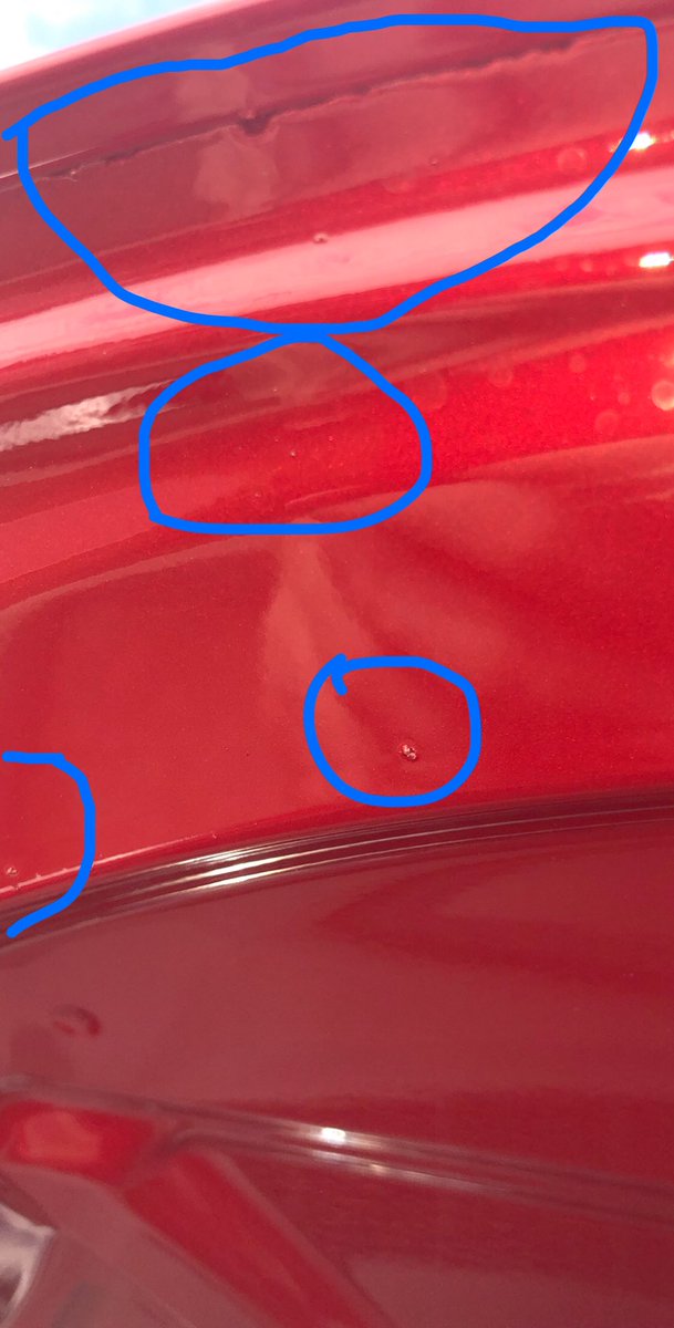 LikeImEscalade's tweet image. .@Tesla @elonmusk can someone pls explain to me how the SC wants me to send my brand new car to a body shop and downgrade/pay for a loaner out my own pocket for this? (will be over $1000 I’m sure).How TF did this leave the factory on a 96k CAD (after tax) car!? #TeslaPaintIssues