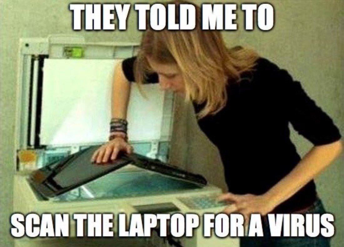 AM_NetSolutions's tweet image. Don't struggle to scan your laptop for viruses 🦠 get the professionals in.
#funnyfriday
💻 Applying IQ to IT 💻
 wu.to/Nn4CB7