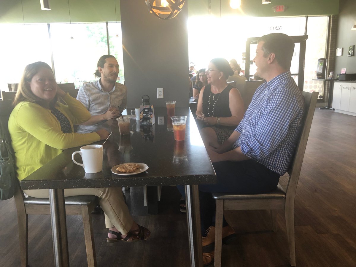 paraquad's tweet photo. Yesterday, Paraquad's Kim Lackey, Derek Wetherell, and Mary Thompson met with State Representative Ian Mackey at the @meetatthebloom to discuss issues concerning the disability community. https://t.co/7ISTxyvyUC