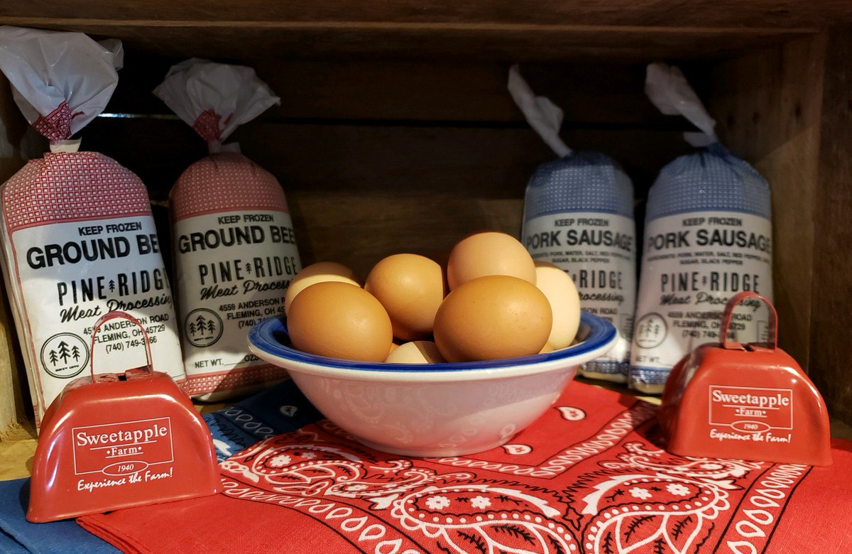 Farm Fresh Eggs $3, Grass Fed Beef $5.90 lb, Whole Hog Sausage $4.75
To order and schedule a pick up time call 740-678-7447