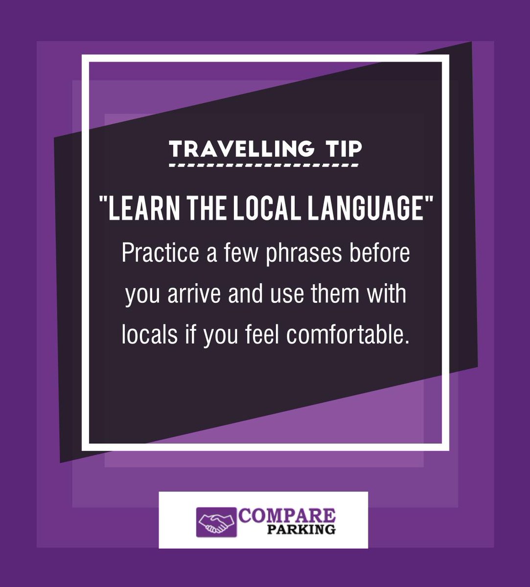 MeetCompare's tweet image. ☑️You should study some phrases 📚 to use with the locals before you arrive.

#travel #airport #marketing #business #carparking #traveling #aviation #airports #holiday #nature #vacation #explore #quicktips #traveltips #businesstravel #london