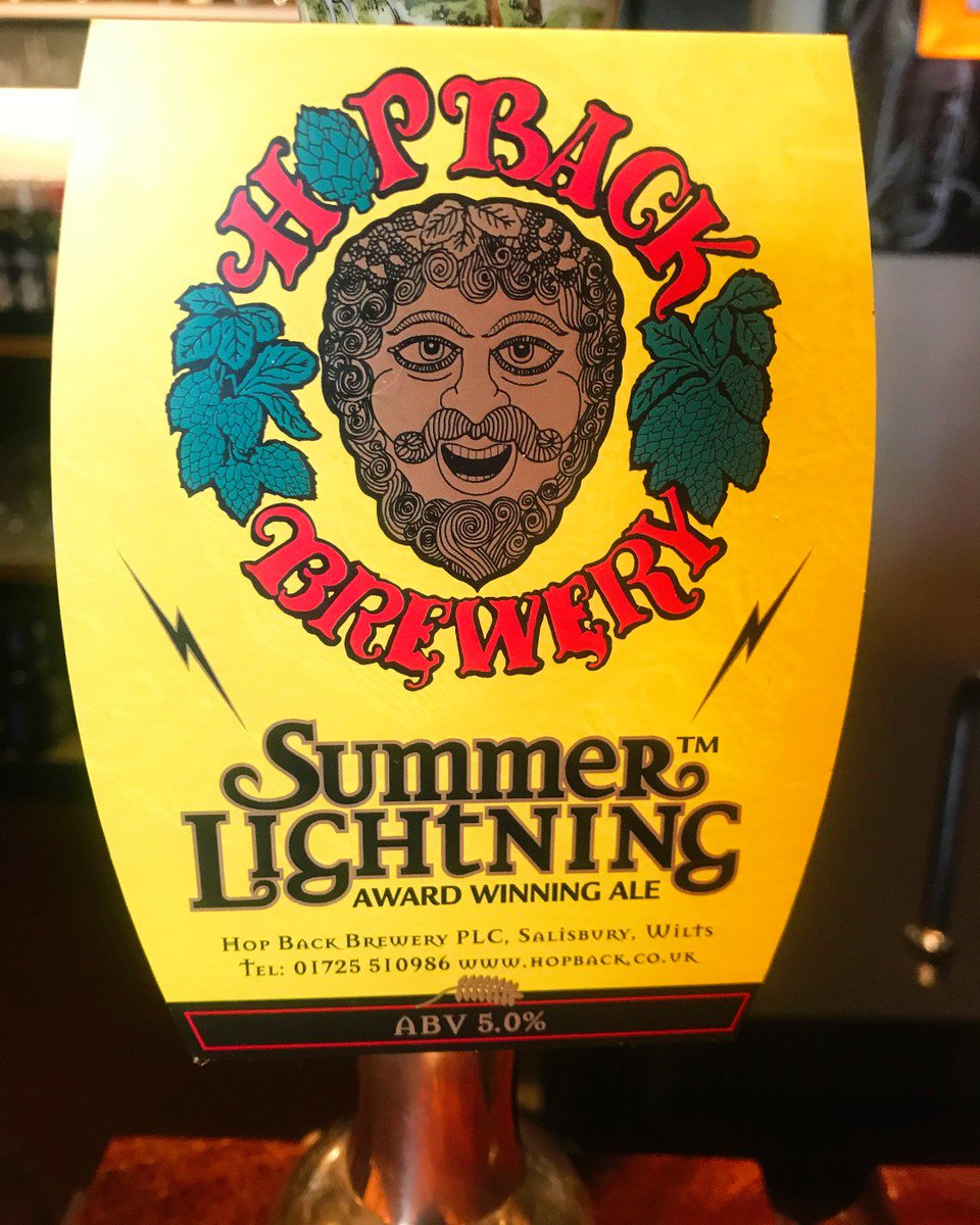 FoxAtPeasemore's tweet photo. We're 'hopping' mad for our new ale! 🍃⚡@HopBackBrewery 

#HopBackBrewery #SummerLightning #thefoxatpeasemore #realale #summer #hoppingmad https://t.co/us32MMvnW2