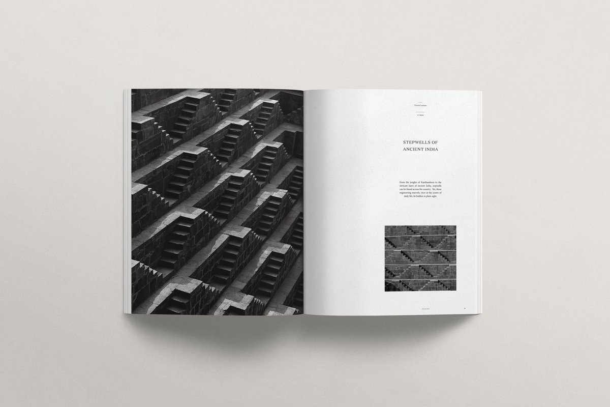 BoutiqueMags's tweet photo. Stepwells of Ancient India for @faunemag Issue 02 SS19 - From the jungles of Ranthambore to the intricate lanes of Ancient India, stepwells can be found across the country.. https://t.co/uNcHE5JwFc https://t.co/L6Ksrf1mWn