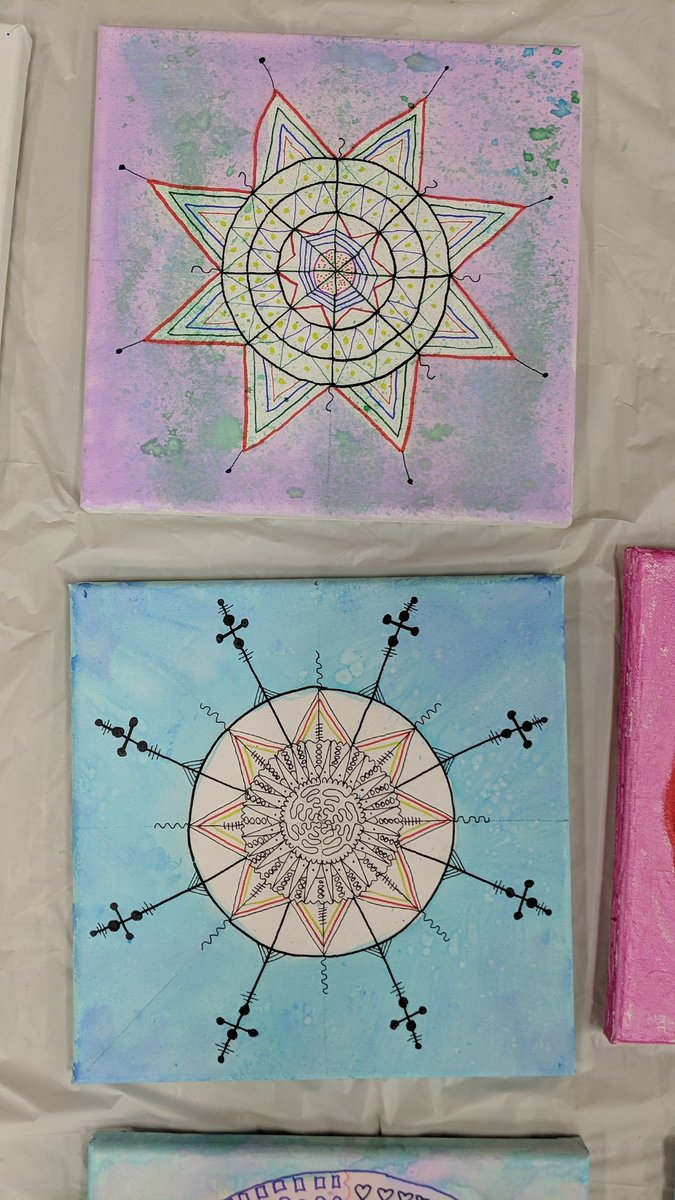 Symmetry, creativity and relaxation on tap for Bridge Academy students today.