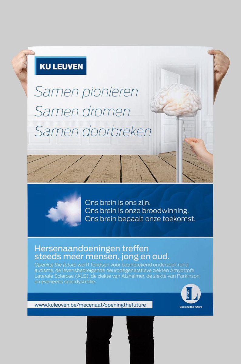 Van 2018 tot 2021 zet Deceuninck zijn schouders onder ‘Opening the future’. Deze campagne van de KU Leuven ondersteunt geavanceerd wetenschappelijk onderzoek met betrekking tot de ziekte van Alzheimer, Parkinson, ALS, spierdystrofie en autisme. Wij gaan voor 100% DUURZAAM leven!