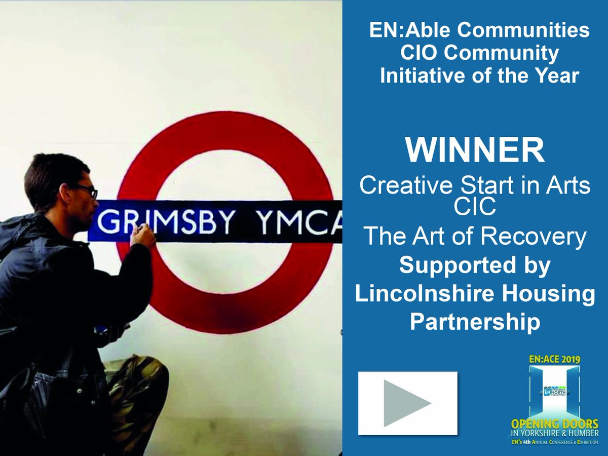 EfficiencyNorth's tweet photo. #FridayFeeling Well done to all this yearโs Social Value Award winners. The standard this year was extremely high. #ENACE2019๐๐๐@ENAbleCIO Communitiy Initiative of the Year
WINNER @CREATivE_stART1 Creative Start in Arts โ The Art of Recovery
Sam Delaney https://t.co/HwdwKAeehu