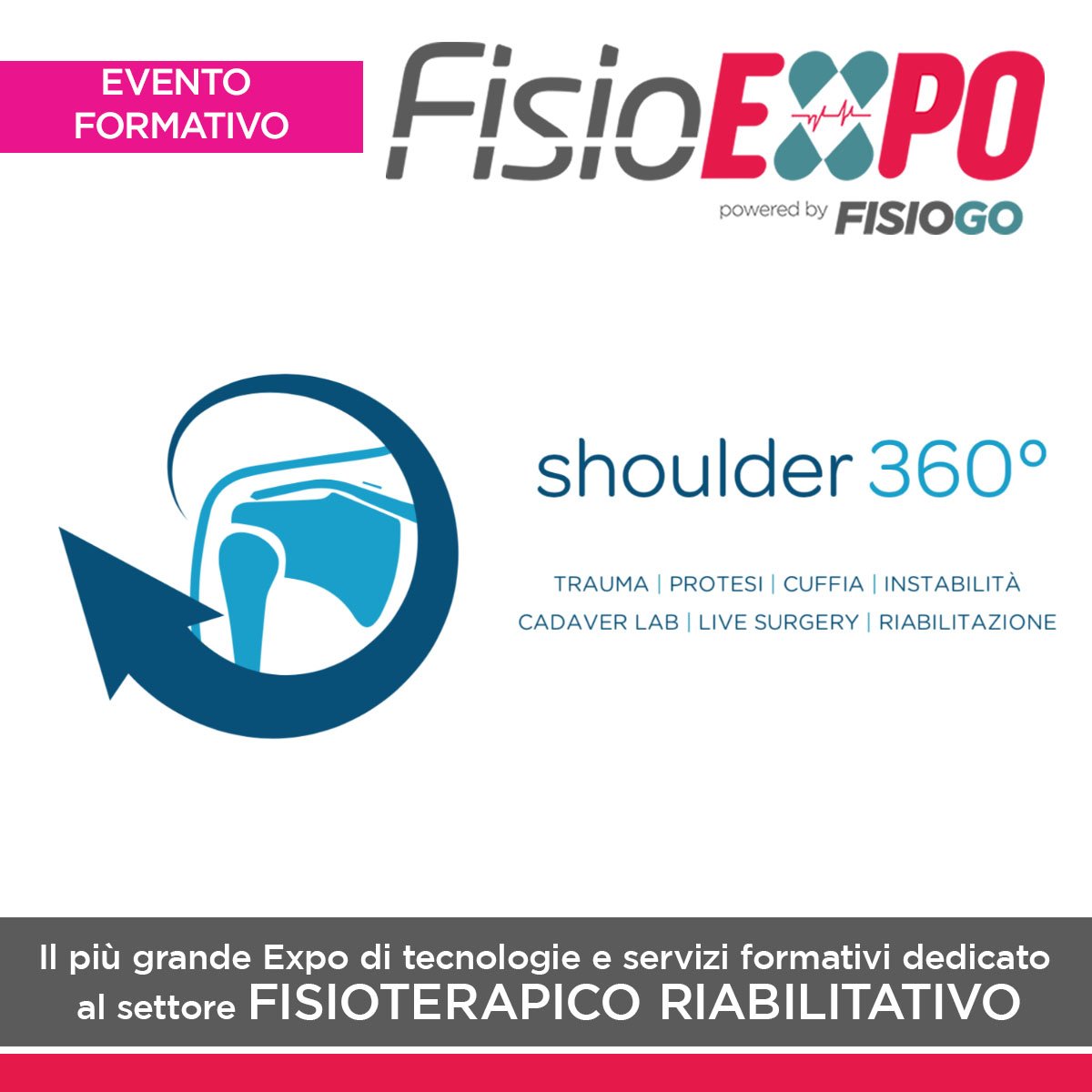 FisioExpo's tweet photo. 🔴 Sei un #Fisioterapista ? Abbiamo inserito un nuovo EVENTO FORMATIVO in FisioExpo -->

✅ https://t.co/vb6eRQSZ18

🆕🆕 ATTUALMENTE SONO PRESENTI NELLA SEZIONE
- EVENTI FORMATIVI - OLTRE 113 CORSI DI FORMAZIONE

#Fisioterapia #Riabilitazione https://t.co/7lVA2VYrMJ