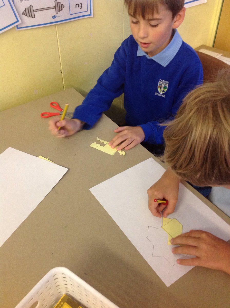 TarvinPrimary's tweet photo. Dahl class are doing some art work inspired by Escher. The children are having such a nice time they haven't even realised they are doing maths!! Sshhhh #rotation #reflection #translation #repeatedpattern #problemsolving @first4maths https://t.co/Tf8i909iVd