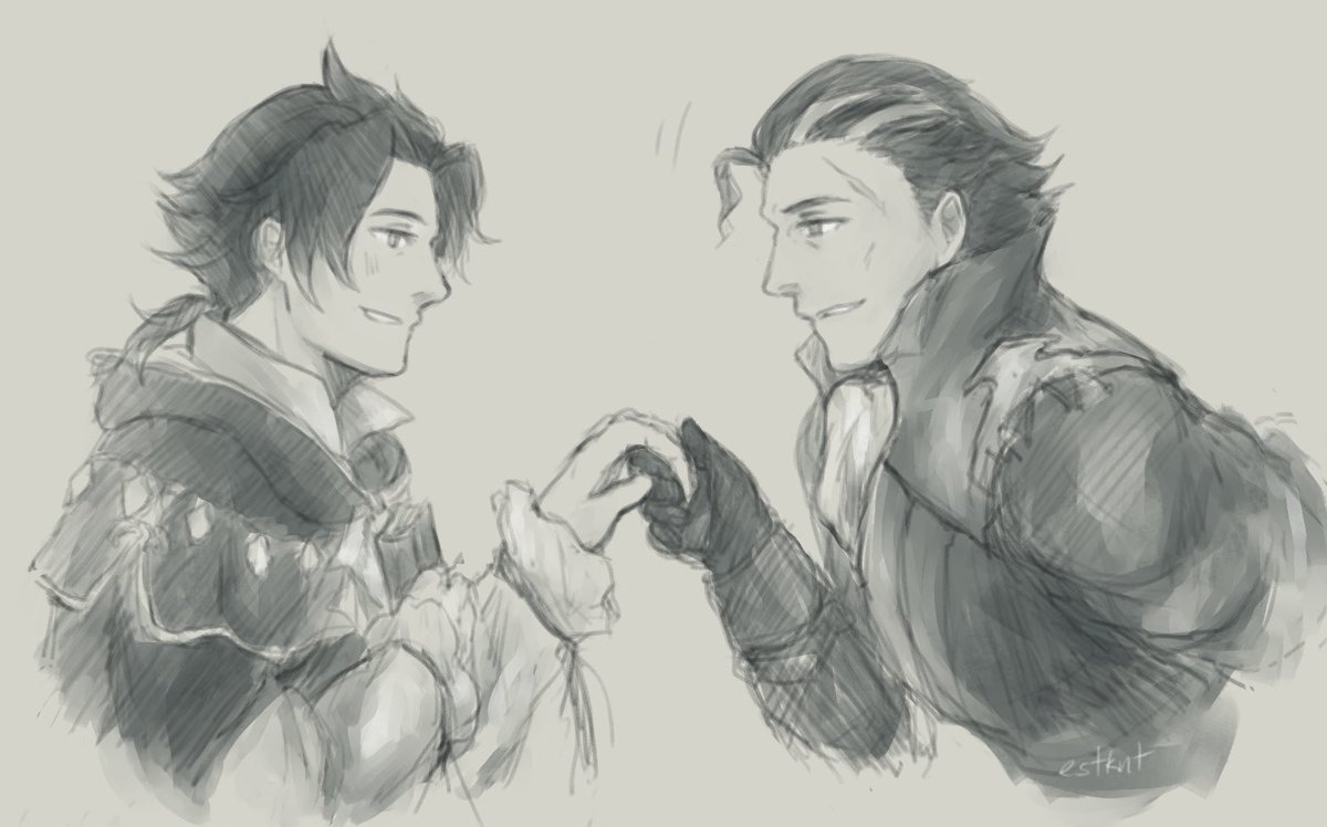 estusknight's tweet photo. Just a scholar and his knight https://t.co/Q1VRiyRONE