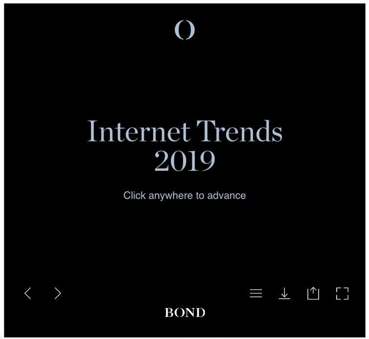 SmartInsights's tweet photo. There are still plenty of trends to take a look at for this year that could help inform upcoming strategies. Take a look at our breakdown of #BondCapital's annual #InternetTrends report to see what you need to know -> https://t.co/vej8Tre6sc
#InternetTrends2019 #Marketing https://t.co/bgW8de34Jv