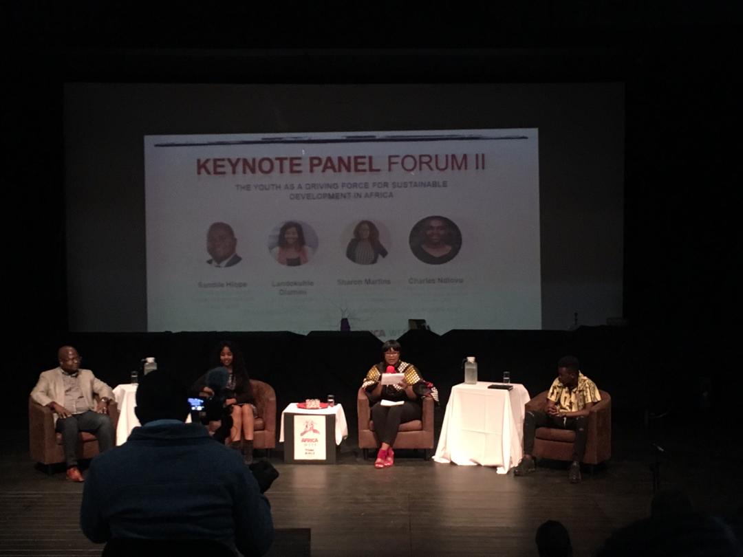 WaterfordUWCSA's tweet photo. Sharon Martins is encouraging us to think about our objectives and our role in #Africandevelopment at #Forum2. Let's say it together: "I, as an #AfricanYouth, am in the #drivingseat of #sustainabledevelopment" #UWCAfricaweek #AfricaWeek2019 #weareKamhlaba #weareAfrica https://t.co/VCCM4wISjJ