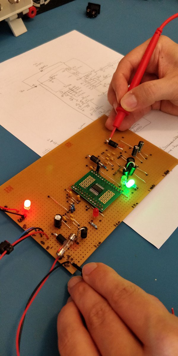 EvoltoDesign's tweet image. Our development area has recently undergone a revamp, making more space to design our products. Here's @Justice0320 utilising the dev area to prototype build a lithium ion battery charger.

#IntelligentElectronicDesign