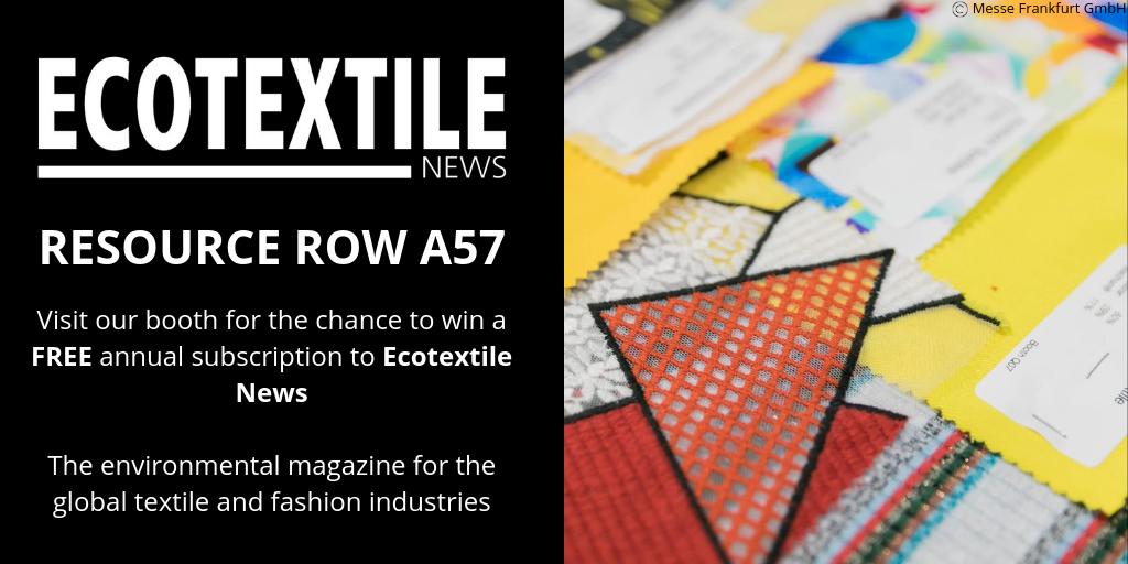 ecotextile's tweet photo. Did you know, Ecotextile News will be at @TexworldUSA on July 22nd? Visit our booth for the chance to win a 12 month subscription completely FREE!
We hope to see you there!
#TexWorldUsa #MesseFrankfurt #Ecotextilenews #SourcingEvent https://t.co/ryvFr50cZr