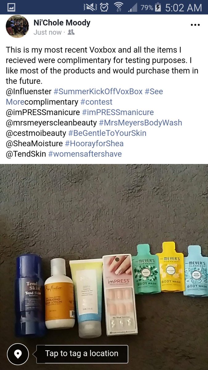 MsNiCntx's tweet photo. @Influenster @SummerKickOffVoxBox #complimentary #imPRESSmanicure 
Recieved products complimentary for testing purposes from #Influenster. https://t.co/O0HpMNMV0x