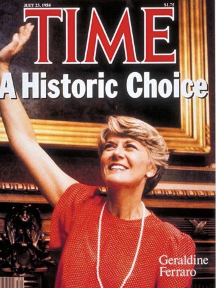 StephTMcNallyMD's tweet photo. Today 1984 - Geraldine Ferraro becomes the first female VP candidate for a major party. More firsts for women to come! #CALLSProgram @NorthwellHealth = first mentor/advocate leadership initiative for women early in their careers. #TIMESUPHC #WomenInMedicine #fridayfunfoto https://t.co/mrXZ4SDpc1