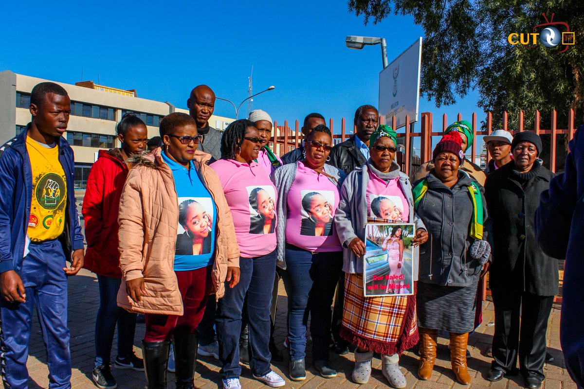 CUTTV_SA's tweet photo. Family of Naledi Lethoba is not really satisfied with the postponement of the case. The case is postponed to the 18th of July 2019.
The family of Naledi is also thankful for the support from the communities,students and different organizations.
#justicefornaledi
#justicefornaledi https://t.co/BLhaGwZhaz