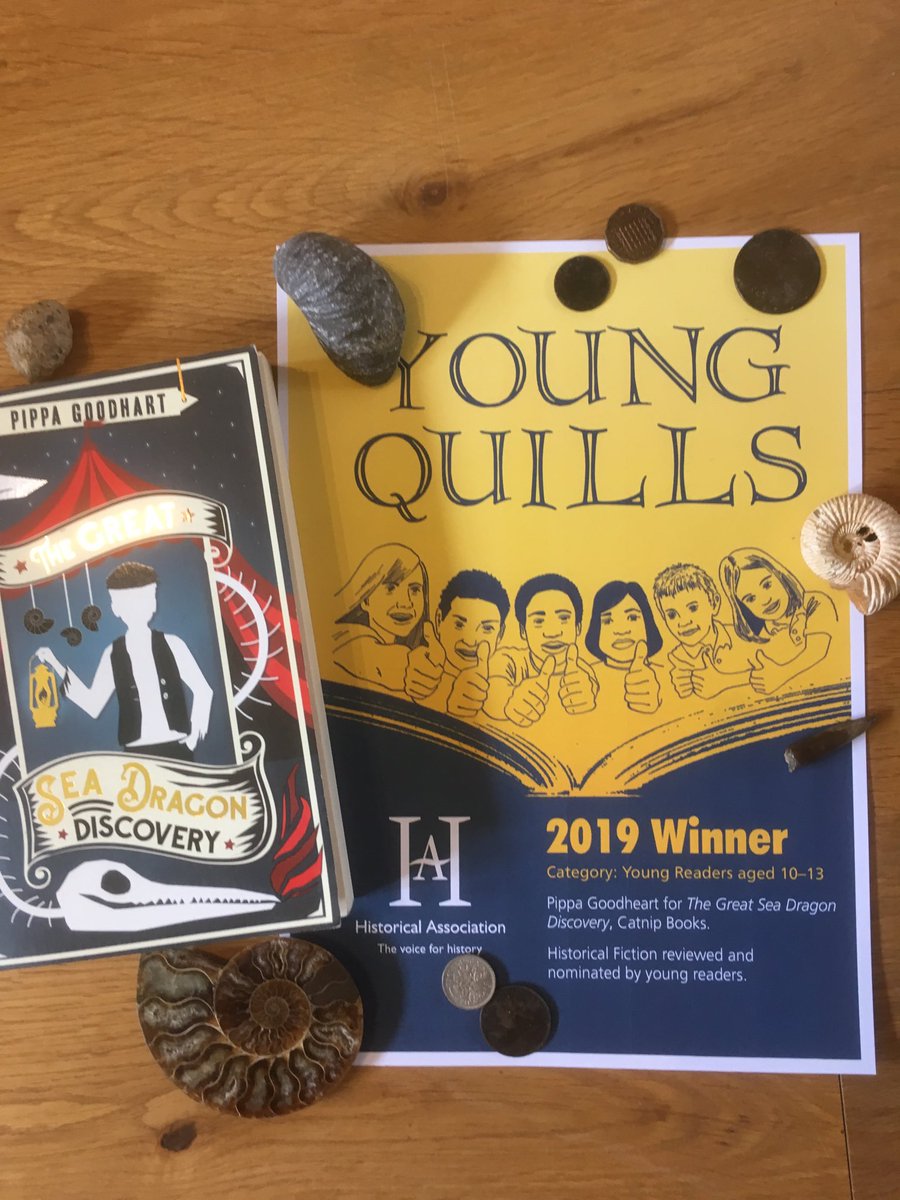 pippagoodhart's tweet image. Look, @SedgwickMuseum ! The book you helped me with has won an award! Thank you to humans and fossils alike!