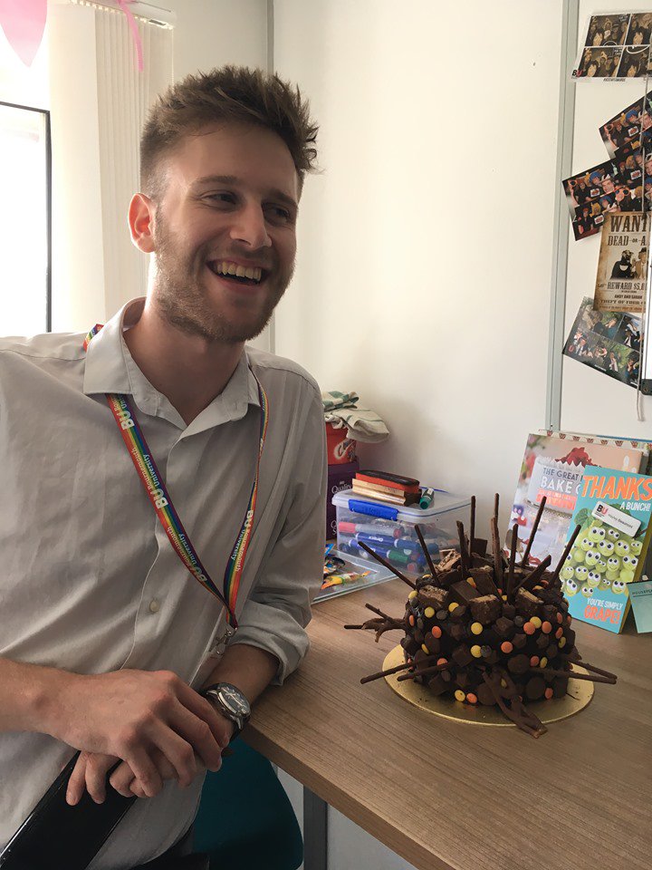 OD_BU's tweet photo. A sad day for us as Brynn finishes his year-long placement with @OD_BU 🙁

@Brynn_jermin, you've been a superstar, it's been great working with you &amp; it’s been an absolute pleasure to see you develop! All the very best in your final year of studies @bournemouthuni #ThankYouBrynn https://t.co/9X2VLsqx1K