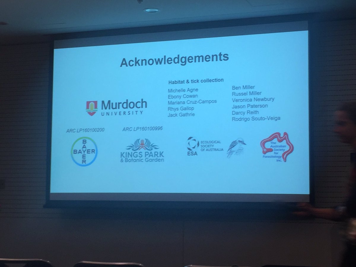 DrCharOskam's tweet image. Two excellent tick talks by @cryptick_lab PhD student #SiobhonEgan #2019ASP &amp;amp; congratulations on your @EcolSocAus grant!