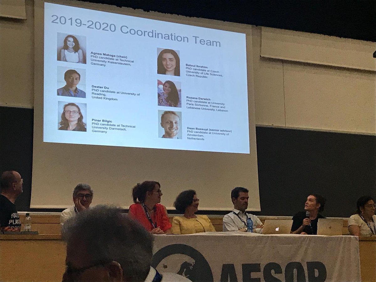 aesopYA's tweet photo. As the congress is coming to an end we are following the #AESOP2019 General Assembly: recent, current, and future projects are being reported. Our representative Agnes Matoga reports about #AESOPYA activities. https://t.co/pdOke0Atnr