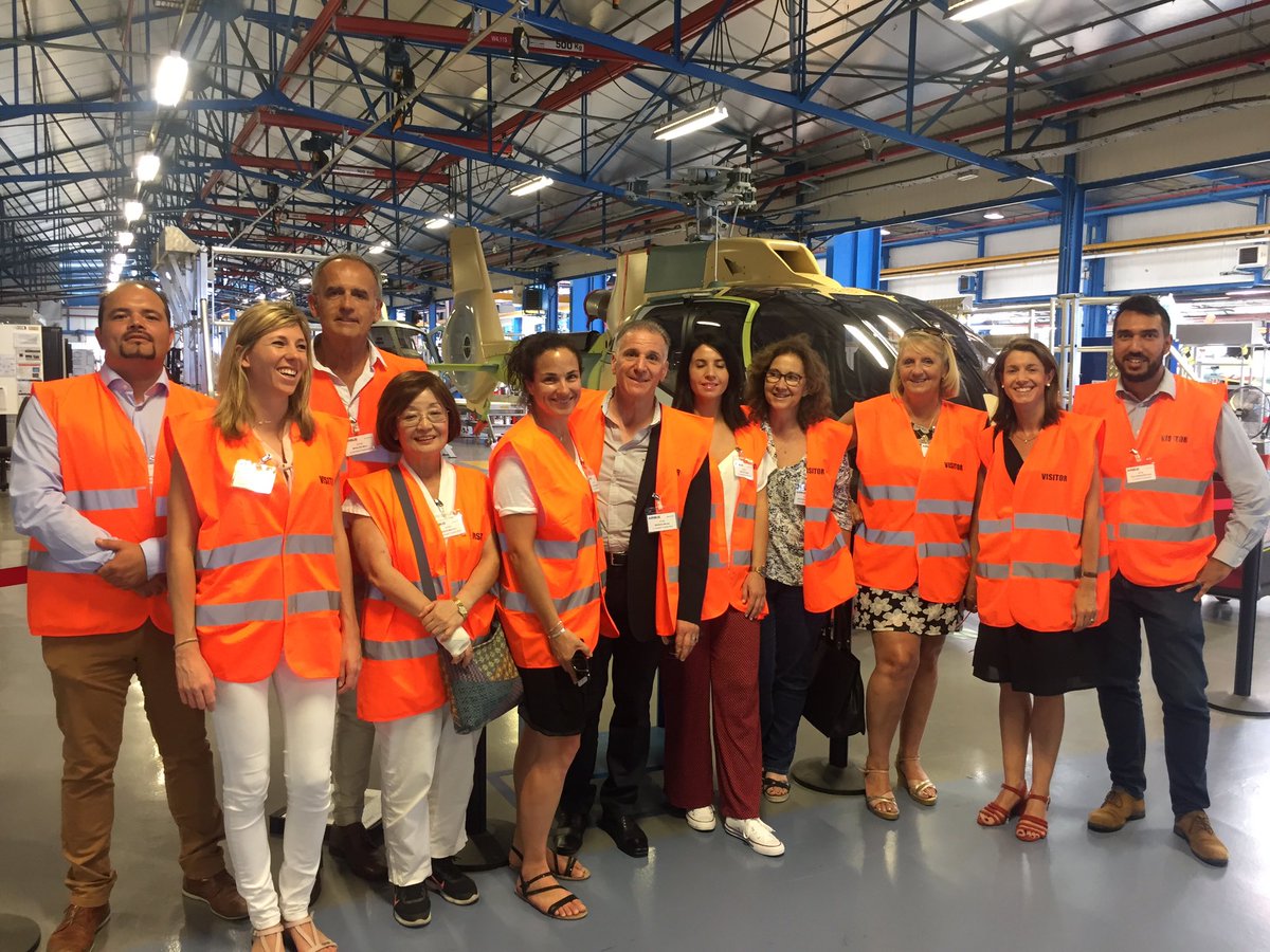 ATI_CotedAzur's tweet photo. ✈️ Ce matin les membres #APPIM et @UIMM06 visitent le site Airbus Helicopters de #Marignane
#Airbus @AirbusHeli 
@CCIcotedazur @SfecciD @mich_manago https://t.co/tO2FU3Bty1