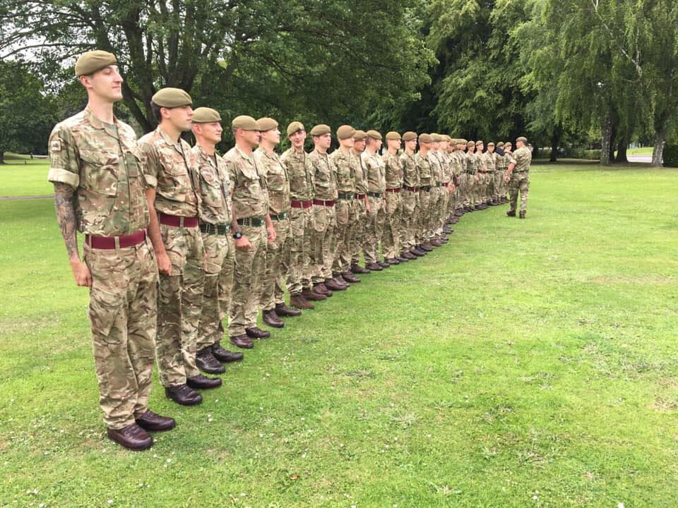 ArmyInfantryHQ's tweet photo. Infanteers from the 4th Battalions of @YORKS_REGT and @LANCS_REGT on parade together as they commence their pre-deployment training for Operation TORAL in Afghanistan. They are all Army Reservists and have stepped forward to be mobilised for this operation.
#LeadersinLeadership https://t.co/DXpeFFSgJf