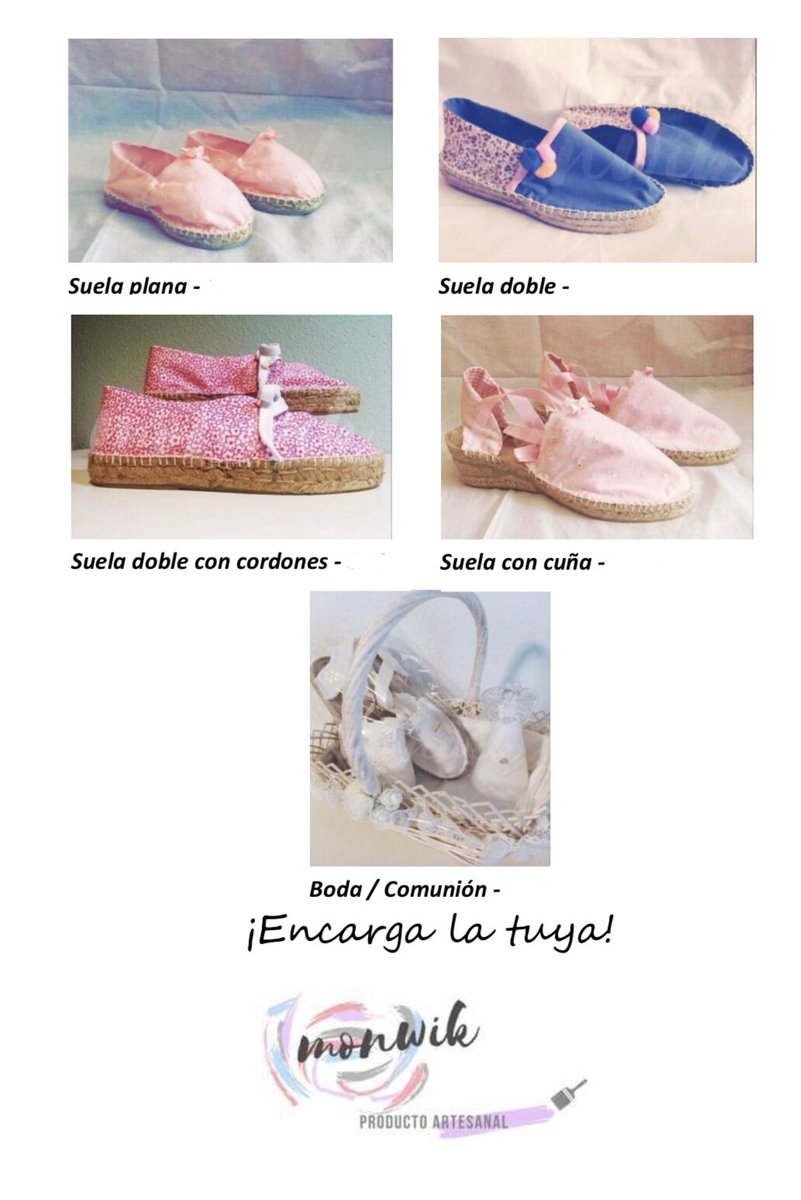 monwikstore's tweet photo. ~ https://t.co/vlWv8e0usw ~
Pasa un #verano más ameno con nuestras #esparteñas #hechasamano.
Pregúntanos sin compromiso, estaremos encantados de conocerte!
#monwik #calzado #alpargatas #piesfresquitos #boda #shoes #hechoenespaña #hechoamano #madeinspain #complementosboda https://t.co/enzJdwmoyO