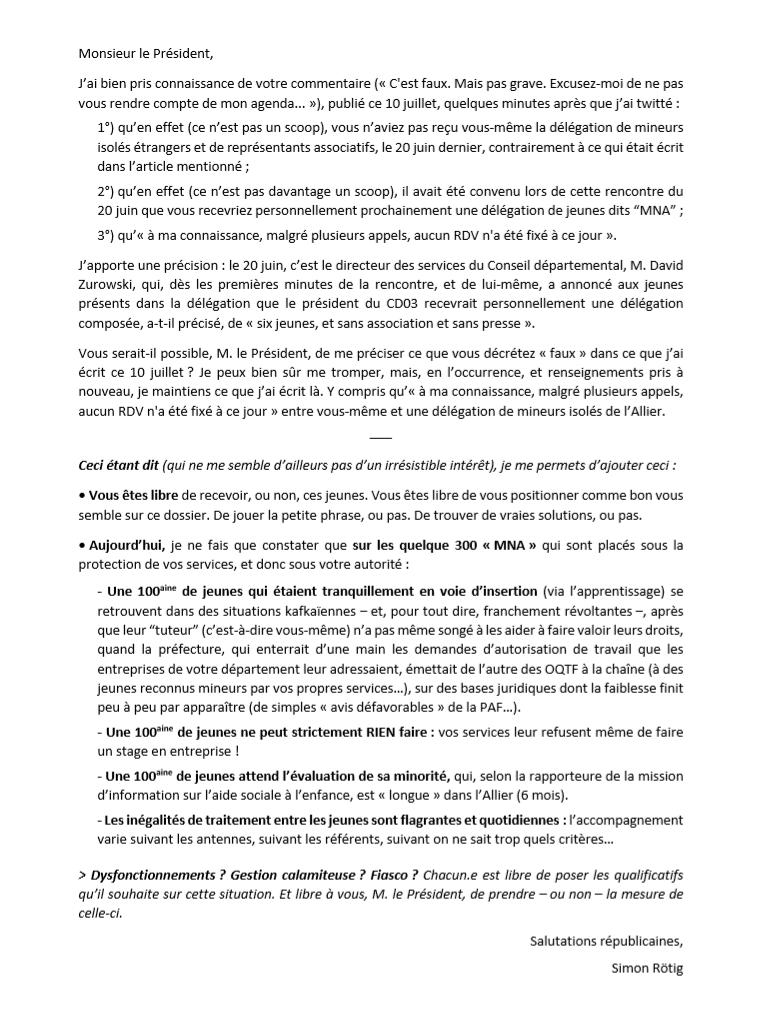 lettre reponse annonce rencontre