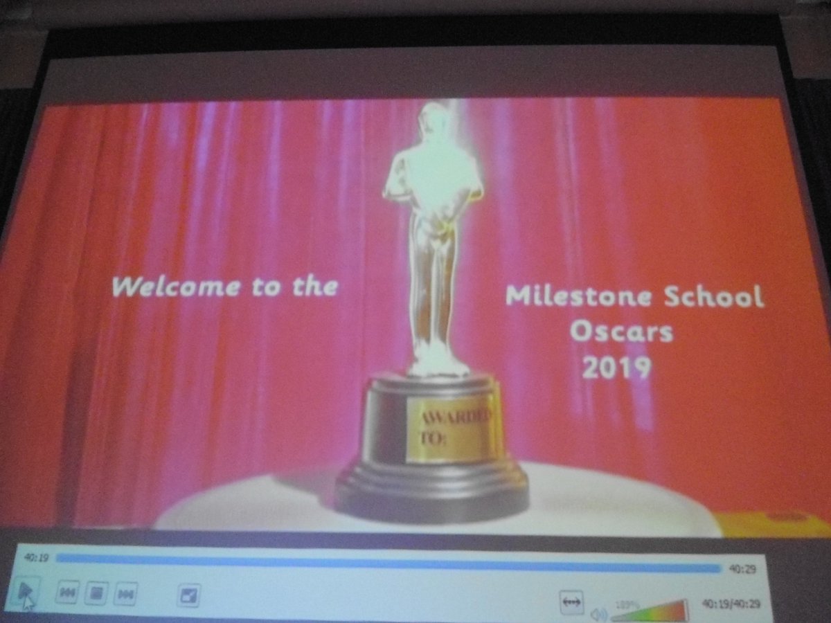 TheMilestoneSch's tweet photo. Tension is building here @TheMilestoneSch as we move towards our #annual #MilestoneTV #Oscar ceremony - the tech boys are completing the pre-show checks - our hosts #MeahTaylor & #JackPearce have had their #final run through - soon the #stars will grace the red carpet #celebrate https://t.co/tBjnz1lUFy