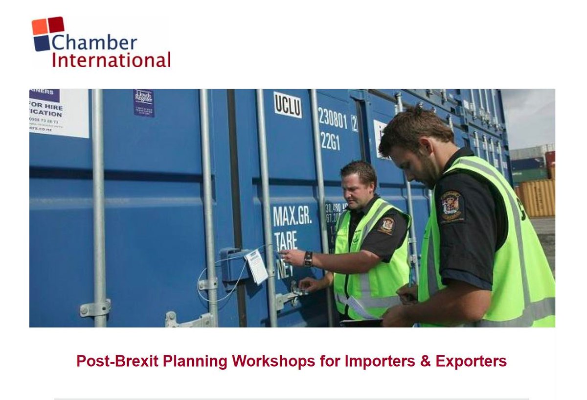 ChamberInt's tweet image. NEW #Export Training courses: #AEO, #CustomsDeclaration, Export Documentation &amp;amp; more ...  

#ChamberInt Training Academy - Export Training from £297  
conta.cc/32pLzKU

 #GetReadyForBrexit #GlobalTrade
#ExportHelpLine 📞0845 034 7200