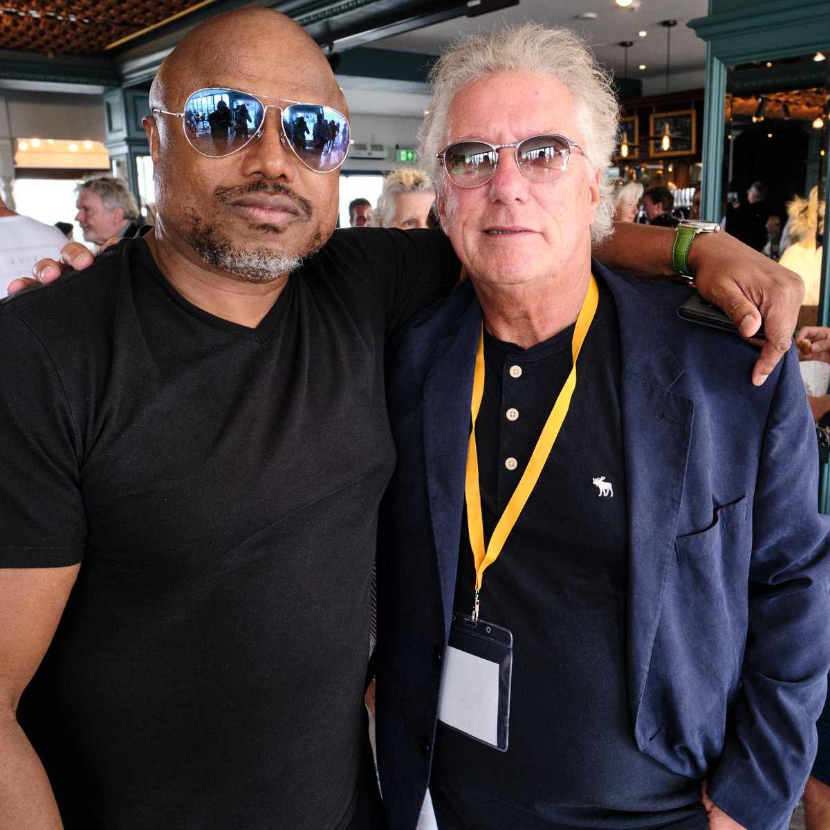 BrightonMusicWF's tweet photo. And look who else also joined us to celebrate @BrightonMusicWF with our inductees - no less than @randyjackson8 seen here with @courtneyworld https://t.co/PdTzeAJTR2