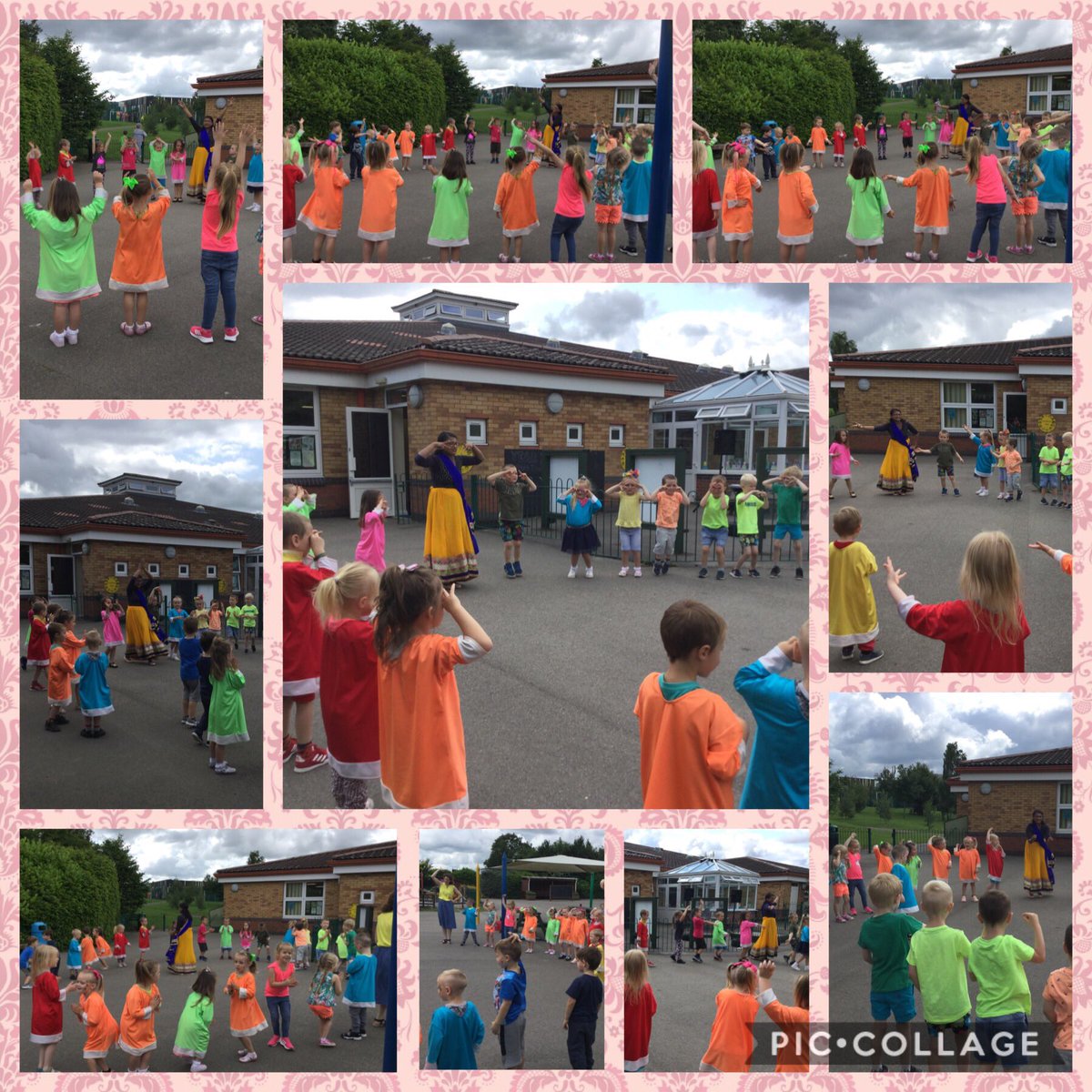 WMPrimaryF2's tweet photo. We have LOVED our Bollywood dancing this morning. I’m sure that the children would love to teach you some of the moves when they get home. #WeLoveDancing #BumblebeeSong #IndianArtsWeek @WMPrimaryF1 https://t.co/KJVVWZQqA4