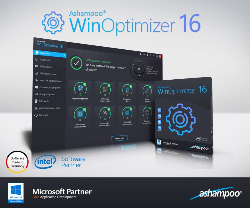 Ashampoo's tweet photo. #GiveawayAlert
We are giving away 10 full keys for Ashampoo WinOptimizer 17!
To do list:
1. Follow @ashampoo
2. RT with #ashampoo
Good luck!
T&Cs: https://t.co/gYyv5umNEy
#giveaway #RT #FF #Ashampoo #WinOptimizer #Software #Windows #optimization #cleaner #tuning #SocialMedia https://t.co/DRwFiZzawO
