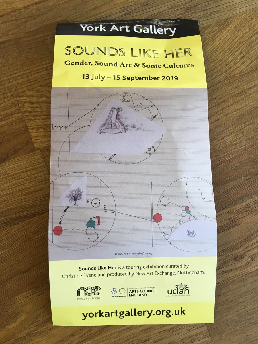 So excited this is happening this evening. If you’re in York try come to this opening. An amazing exhibition of women sound artists.