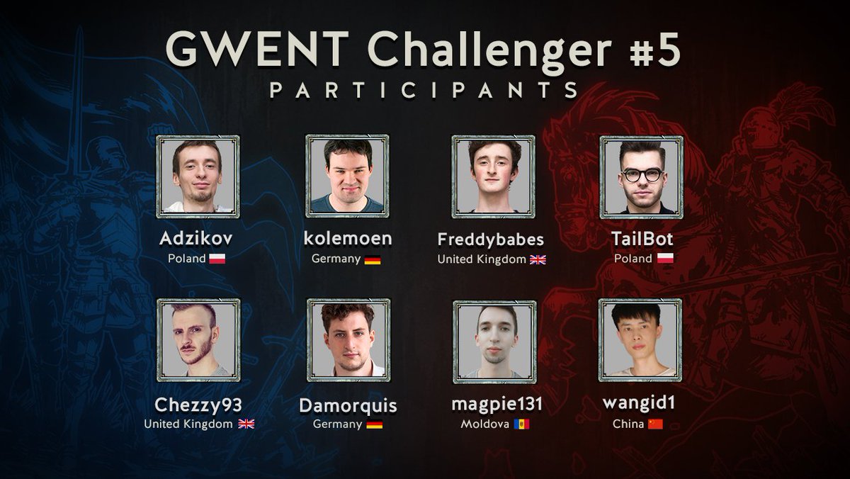 Resultado de imagem para gwent challenger 5 participants