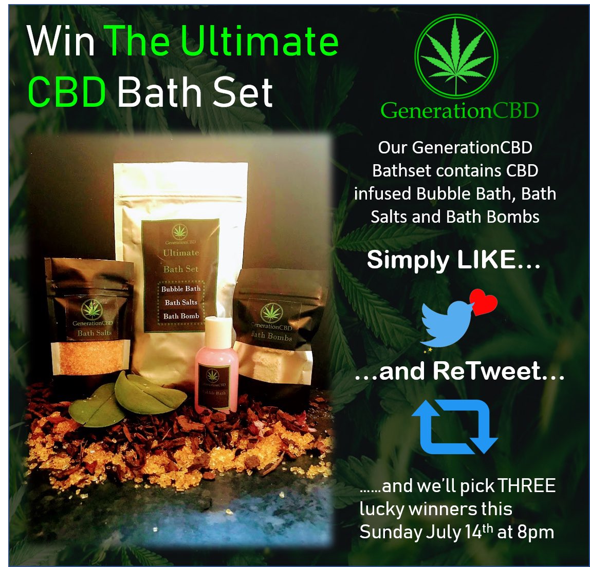 GenCBD's tweet photo. Right guys......... 💚💚COMPETITION TIME💚💚 🙌🏼 like and retweet to be entered into our free prize draw, we will be choosing a winner from our instagram, Facebook and twitter pages so 3 winners will be picked on Sunday 8pm 😬😬  *UK shipping only pls* #generationcbd #cbd #win https://t.co/LQskDTE7Oo