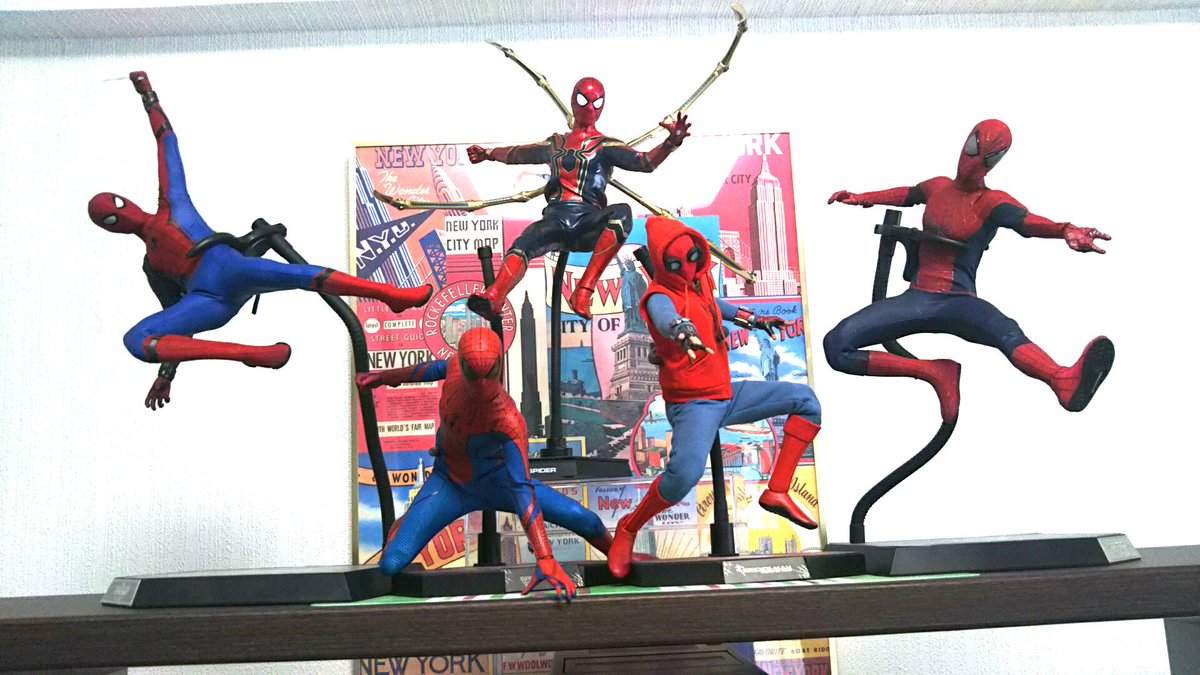 ナッツ やっぱりスパイダーマンのフィギュアは かっこいいポーズをつけて飾りたいのですが スーツの劣化が心配すぎる D ホットトイズ Hottoys スパイダーマン ファーフロムホーム