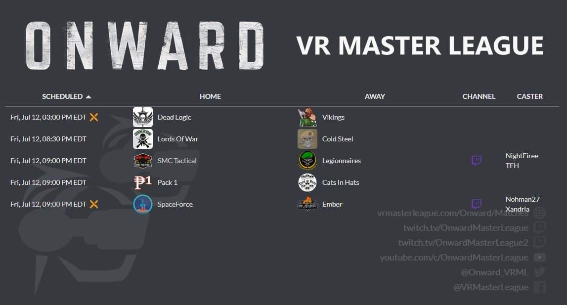 Onward VR Master League tweet media