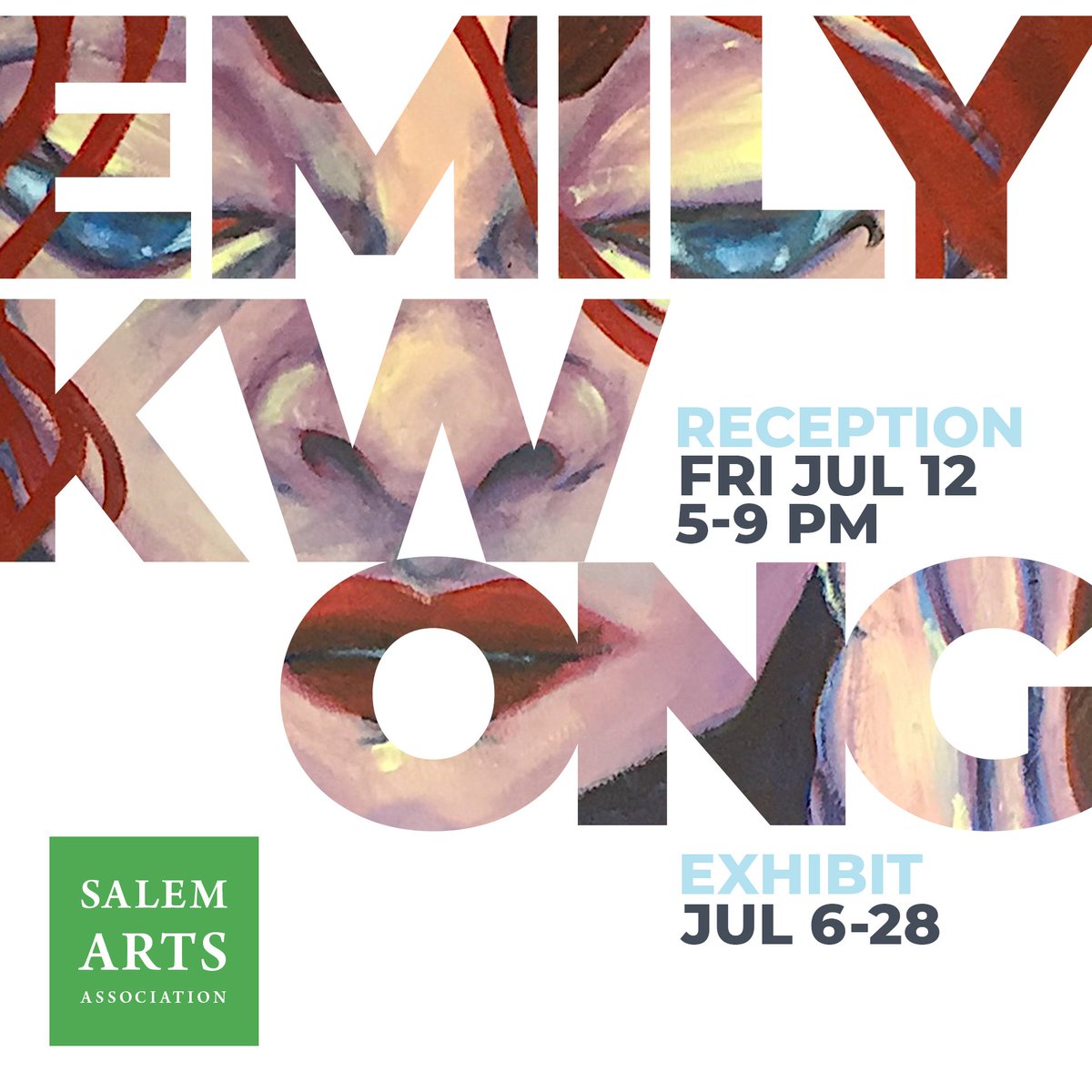 Tonight at Salem Arts. Join us to meet Emily Kwong for her exhibit "Jennifer's Body". With Featured Artists Mike Grimaldi and David LaChapelle. Reception 5-9 PM