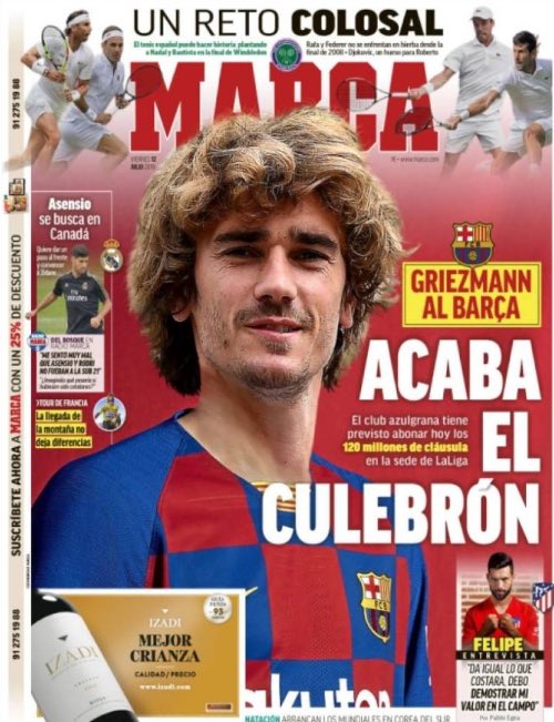 AntologiaP's tweet photo. Así las principales portadas deportivas en España 🇪🇸 https://t.co/Piq3337mGv