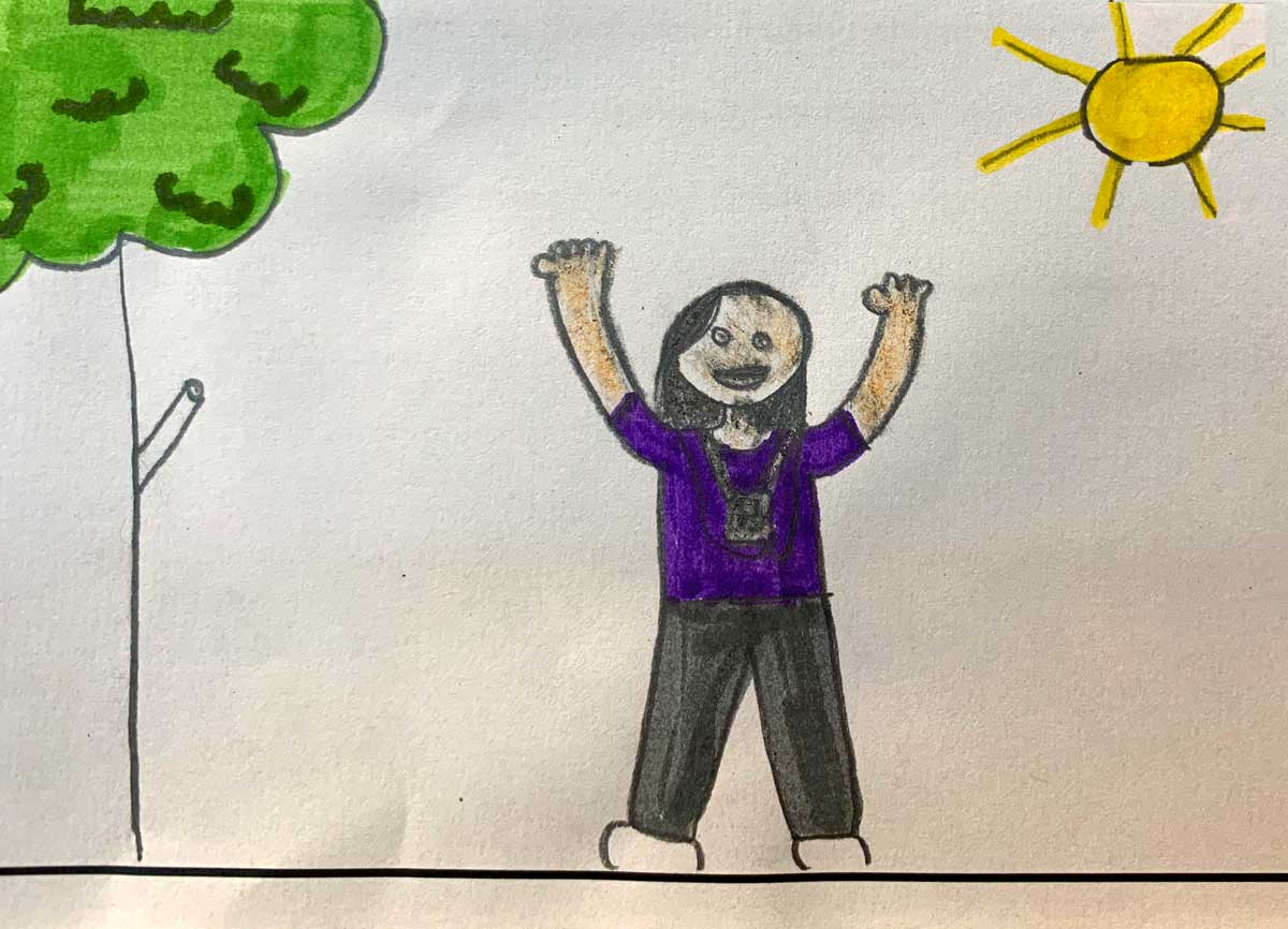 walkingclassrm's tweet photo. "My favorite part was when I got my test back and I got a great grade and my mom and dad were really proud. Thank you!"—Ilean, 5th grader, NC #walkmorelearnmore #smarterkids #TheWalkingClassroom https://t.co/tuwSw9lPkV