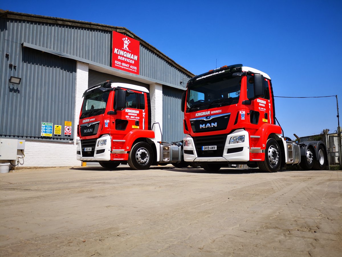 KingmanServices's tweet photo. The Latest Addition to the Fleet 2x New MAN 2019 TGS Units!!! These units have all the latest security and tracking devices, as well as latest 360 camera devices #VRUSAFETY #MAN #TGS #FORSREADY #NEWTRUCKS https://t.co/pC3H9wlOcO