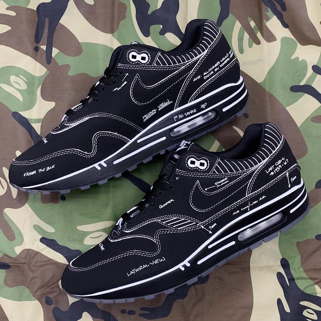 nike air max 1 tinker schematic not for resale