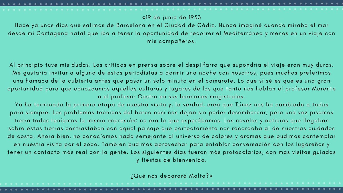 ccidecum's tweet photo. Fotografía: menú del almuerzo a bordo de la motonave del Ciudad de Cádiz. Obtenida en El sueño de una generación. El crucero universitario por el mediterráneo de 1933. https://t.co/SWE3vIHHX7