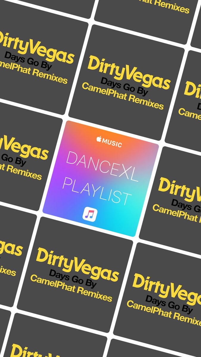 NewStateMusic's tweet photo. Big Love to @applemusic for adding Dirty Vegas -Days Go By CamelPhat remix to their huge #DanceXL playlist 💖💖

Listen Here: https://t.co/jajVSDbl9H

@CamelPhat @WeAreDirtyVegas https://t.co/S160jduWn5