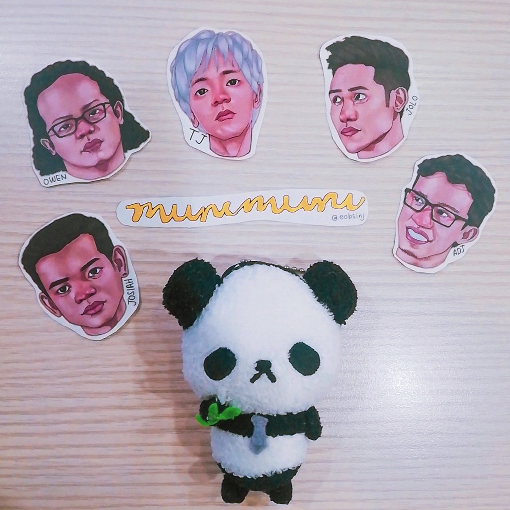 charinaclarisse's tweet photo. Bagong member ng @munitheband. Char! Munimuni stickers by @eobsinj. 💙 #MakingSadPandaSmile #QuestForHappiness #SadPanda #Munimuni #band #stickers #art https://t.co/FTCYcJJQY1