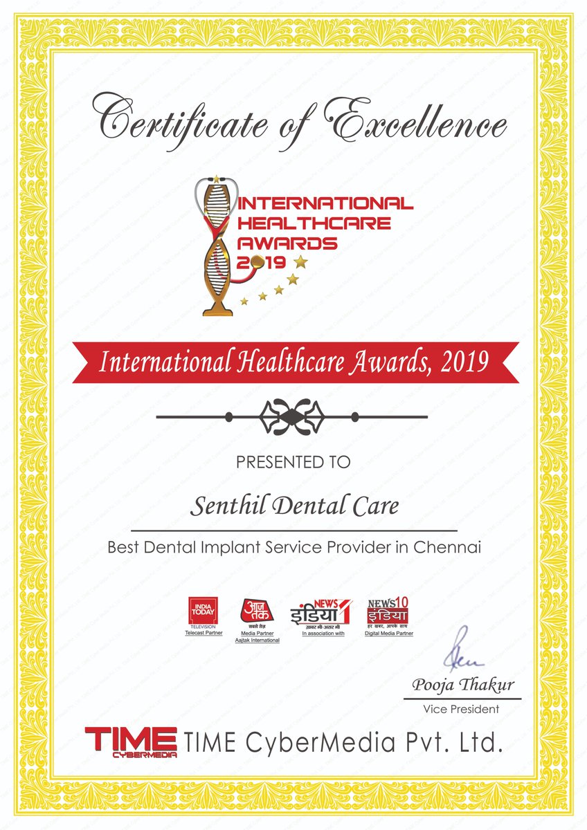 senthildental's tweet photo. Recognised as the best #implant #service #provider in #Chennai. Yet another achievement to add up to our success stories. Thank you for all the love and trust. We ought to stay committed to serving you better each day. 
Visit : https://t.co/8n3alfWfyC
Call us : +919087211122 https://t.co/vtxZUH5ziW