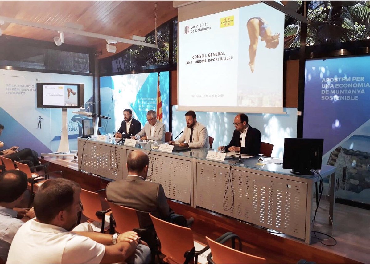 Orgullosos de ser parte del consejo general deportivo del año del turismo 2020 de la agencia catalana de turismo. Hoy primera jornada de trabajo con los maximos representantes del turismo y el deporte catalan. <a href="/gencat/">Generalitat de Catalunya</a> <a href="/indescat/">INDESCAT</a> <a href="/turismecat/">Turisme</a>